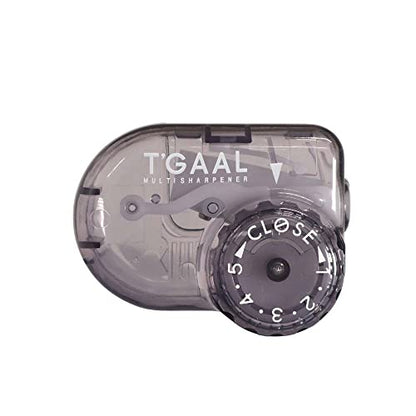 KUTSUWA STAD T'GAAL Angle Adjustable Pencil Sharpener (RS036BK) | Translucent Black, 1 ea. - color: Translucent Black