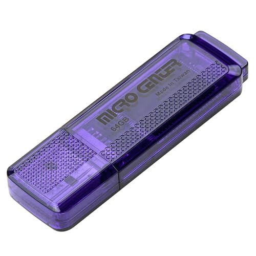 INLAND Micro Center SuperSpeed Single Pack 64GB USB 3.0 Flash Drive Gum Size Memory Stick Thumb Drive Data Storage Jump Drive (64G) | High Transfer Speed, 10X Faster than USB 2.0 USB Drive, LED Light Indicator, Type-A, Data Storage and Backup - color: Blu