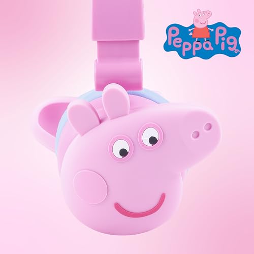 Peppa Pig - Kids Bluetooth Headphones, Wireless & Wired Over-Ear Headphones with Safe Volume, Adjustable Headband, Rechargeable Battery & Stereo Sound – Perfect for School, Home, & Travel - color: Peppa Pig