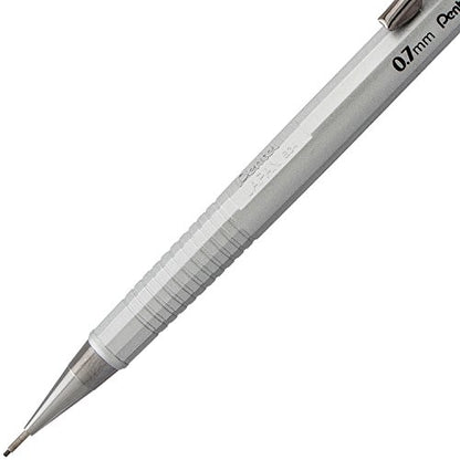 Pentel Sharp Mechanical Pencil (0.7mm) Metallic Barrels, Assorted Barrel Colors, Pack of 2 (P207MBP2M1)