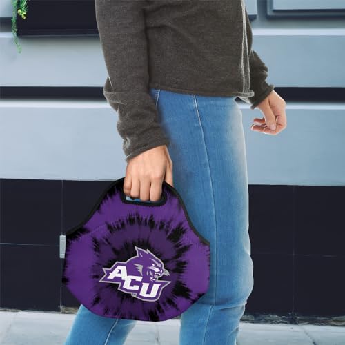 Campus Lab Abilene Christian University Tie-Dye Soft Neoprene Lunch Bag - color: Abilene Christian University Wildcats