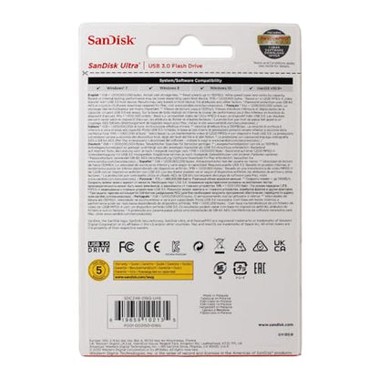 SanDisk - SDCZ48-016G-UAM46 16GB Ultra USB 3.0 Flash Drive - SDCZ48-016G-UAM46 Black - size: 16GB