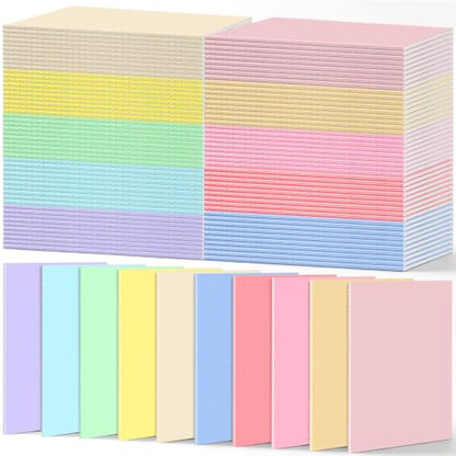 Handepo 100 Pack A5 Composition Notebooks Bulk 5"x8" Wide Ruled Soft Cover Journals, 60 Pages Composition Notebooks Bulk School Supplies for Students Classroom Office - color: Classic Macaron, size: A5