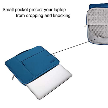 MOSISO Laptop Case 13.3 inch, 13-13.3 inch Laptop Sleeve with Handle Compatible with MacBook Air/Pro 13/Pro 14 M5 M4 M3 M2 M1,HP Dell ASUS Lenovo, Polyester Multifunctional Computer Bag, Lake Blue - color: Lake Blue, size: 13.3 inch