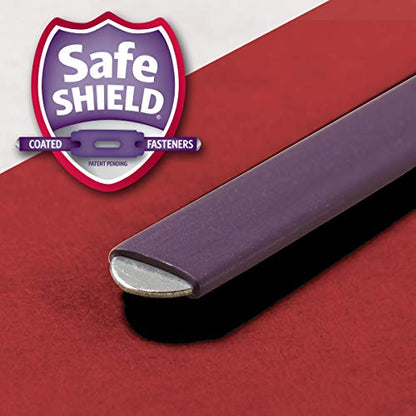 Smead Pressboard Classification File Folder with SafeSHIELD Fasteners, 1 Divider, 2" Expansion, Letter Size, Bright Red, 10 per Box (13731) (Pack of 1) - color: Bright Red