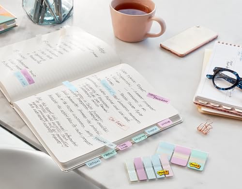 Post-it Tabs, 1 in, Solid, Red, Yellow, Blue, 22 Color, 66 Tabs/On-the-Go Dispenser (686-RYB)