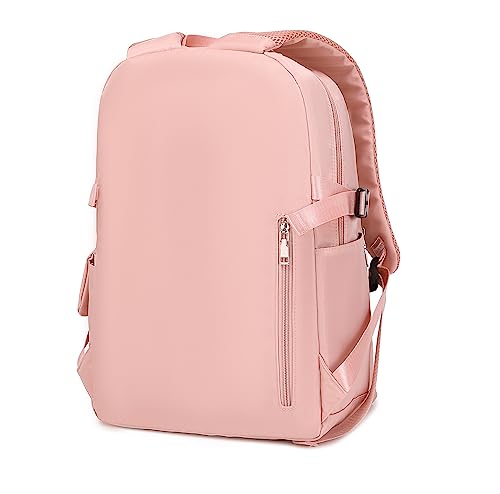 Acmebon Girl Roomy Fashion Laptop Backpack Set Casual Daypack Set for Women Pink - color: Pink