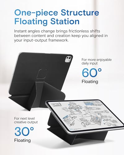 MOFT Dynamic Folio Case for iPad mini 7th A17 Pro 2024 & iPad mini 6th A15 2021, 8.3 Inch Slim Magnetic Stand Case with 20+ Viewing Angles, Auto Wake/Sleep, Ultra Thin, Jet Black - color: Jet Black, size: iPad mini (7th A17Pro 2024 /6th A15 2021)