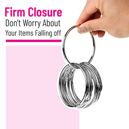 Mr. Pen- Loose Leaf Binder Book Rings, 3 Inch, 10 Pack | Metal Binder Rings for Index Cards, Flash Cards, Notebooks, Scrapbook, Keychains, School, Home, Office, Silver - color: Silver, size: 3", 10 Pack