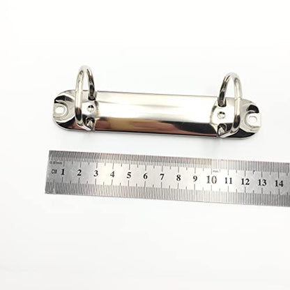 2Pcs Top Binding 2 Ring Binder Mechanism, 2 D-Rings, 30mm Inner Height, 26mm Base Width, 133mm=5.2 inch Length, No Boosters, Ring Binder Parts for DIY Planner