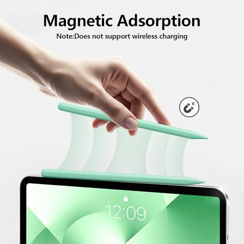 Stylus Pen for iPad 6th-11th Generation-2X Fast Charge Active Pencil Compatible with 2018-2026 Apple iPad Pro 11"/12.9"/M4, iPad Air 3/4/5/M2/M3/M4,iPad mini 5/6/7 Gen-Green | Tilt Sensitivity, USB-C Charge, Compatible with 2018-2026 Apple Pencil iPad Pro