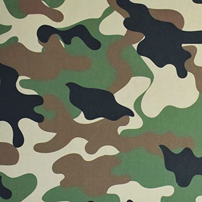 RICCO BELLO Wide Ruled Hardcover Diary Journal, Green Camouflage | School or Travel Notebook, For Boys & Girls, Kids, Tweens, Bookmark, Band Closure, Storage Pocket, 5.7 x 8.4 Inches - color: Green Camouflage