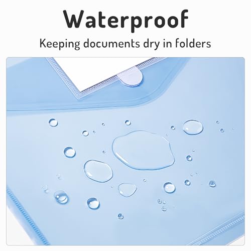 Forvencer Binder Pocket, 24 Pack Super Heavyweight Plastic Folders with Tight Closure, Binder Folders Side Loading, 3 Ring Binder Pocket, Binder Dividers with Pockets, Letter Size, Pastels Series - color: Fresh, size: 24 Pack