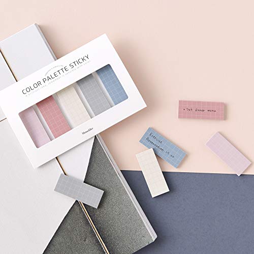 Monolike Color Palette Sticky Grid 500 D Set 4p - Self-Adhesive Memo Pad 30 Sheets - color: Grid 500 D