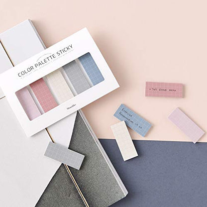Monolike Color Palette Sticky Grid 500 D Set 4p - Self-Adhesive Memo Pad 30 Sheets - color: Grid 500 D