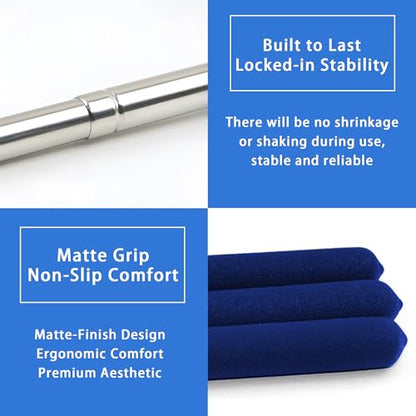 Retractable Teacher Pointer, Pointer Stick with Stylus Smooth Sensitive Tablet Pen, Pointers for Classroom, Teacher Coach Presenter Pointer, Pointer Finger Stick, Blue(with Lanyard) - color: Blue
