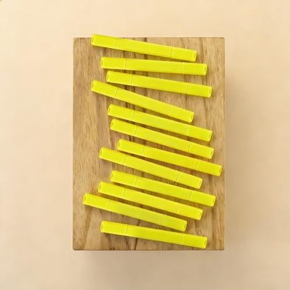 konket- Aesthetic Bible Highlighters No Bleed, Cute Pastel Highlighters, 12 pcs Chisel Tip for journaling supplies(Yellow)