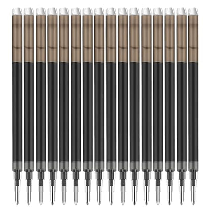 0.7 mm Erasable Gel Ink Pen Refills Compatible with Frixion Friction, Smooth Writing Multicolor Retractable Fine Point Pen Refill for School Office Home Art (Black, 16) - style: Black