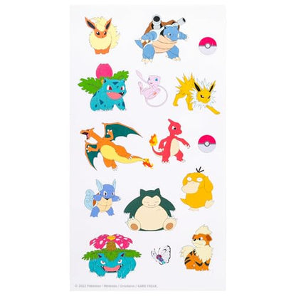 Silver Buffalo Pokémon Pikachu Jigglypuff, Plastic Water Bottle, 32oz | Bulbasaur, Charmander, Squirtle, Eevee, Meowth, Wartortle Twist Spout, Sticker Set, You Stick Yourself, Snorlax, Charizard - color: Pokemon Indigo League
