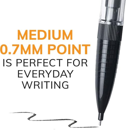 BIC Mechanical Pencils #2 Xtra Smooth, 0.7mm Medium Point, 80 Pack | Bulk Pack of Transparent Barrels with Colored Clips, Teacher Supplies and Classroom Essentials, 80-Count Pack