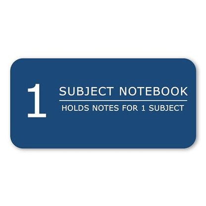 Roaring Spring Stasher Spiral Notebook, College Ruled 1 Subject Notebook with Cover Pocket, 6 Pack, 11" x 9", 100 Sheets, 3 Hole Punched, Perforated Pages, Made in USA