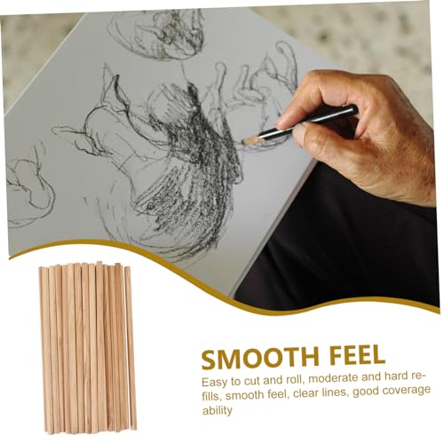 DOITOOL 50pcs Comfortable Wooden Sketching Pencils Students Drawing Learning Pencils Art School Stationery Easy to Sharpen