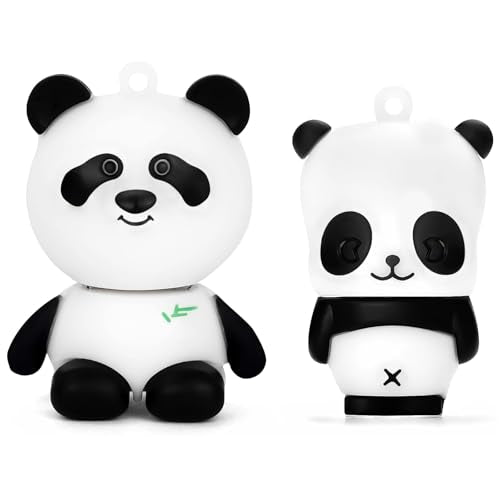BorlterClamp USB Flash Drive Cute Panda Pattern 32GB Pack of 2 Pcs Pendrive Gift for Students and Children - color: Panda Pattern 32GB*2