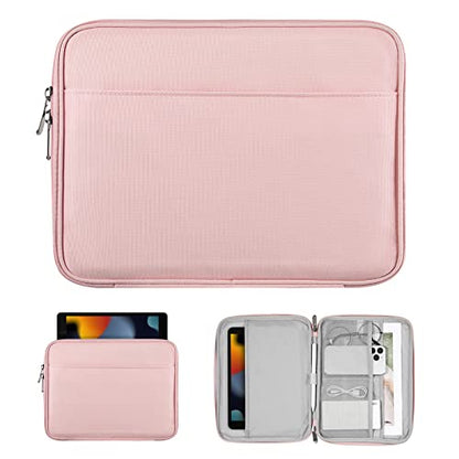 TiMOVO 9-11" Tablet Sleeve with Pocket for iPad A16 Tab, Pink | Protective Sleeve with Front Pocket, Fits iPad 11" A16 2025, 10th Gen 10.9", 10.2", Air 11/5th/4th Gen, Tab A9+ 11" - color: Pink