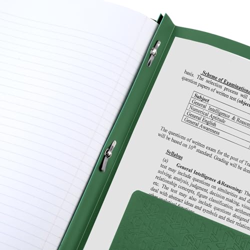 Five Star 2-Pocket Folder, Plastic Folder with Stay-Put Tabs and Prong Fasteners, Holds 8-1/2" x 11" Paper, Forest Green (72111) (Pack of 2) - color: Green, size: 1 Count (Pack of 2)