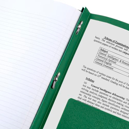 Five Star 2-Pocket Folder, Plastic Folder with Stay-Put Tabs and Prong Fasteners, Holds 8-1/2" x 11" Paper, Forest Green (72111) (Pack of 2) - color: Green, size: 1 Count (Pack of 2)