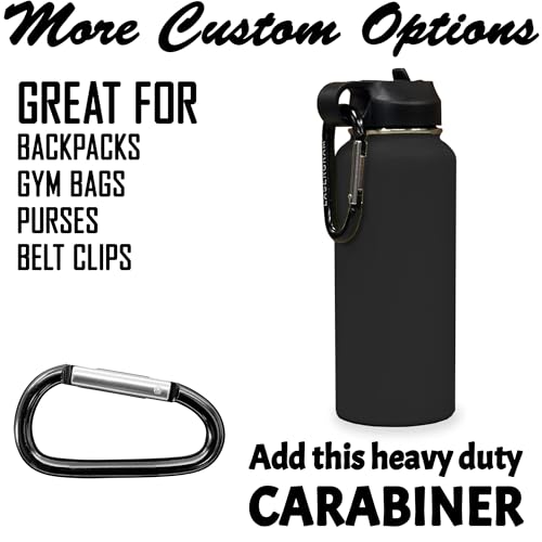 LaserGram Personalized Water Bottle, Grad Cap Class of 2023, 2024, 2025, 2026, 2027, Stainless Steel Double Wall Vacuum Insulated with Flip Top Straw, Custom Engraved Gift (40oz / 1180ml Black) - color: Black, size: 40 Ounces