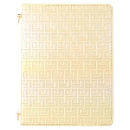 Shiny Case for iPad mini 5/4/3/2/1, Mini 7.9" Handbag Case, Techcircle Iridescent PU Leather Folio Envelope Pocket Stand Cover with Hand Strap+Shoulder Strap+Pencil Holder+Card Slots, Shiny Yellow - color: 03 Shiny Cream Yellow, size: iPad Mini 5/4/3/2/1