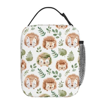 Insulated Lunch Box for Kids Boys Girls, Reusable Lunch Bag for School, Office, Work, Picnic, Travel, Cute Hedgehog Lunch Box - color: lunch box 81
