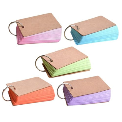 Note Pad Blank Note Cards Index Cards Diy Flashcards Memo Pad Binder Rings Student Flash