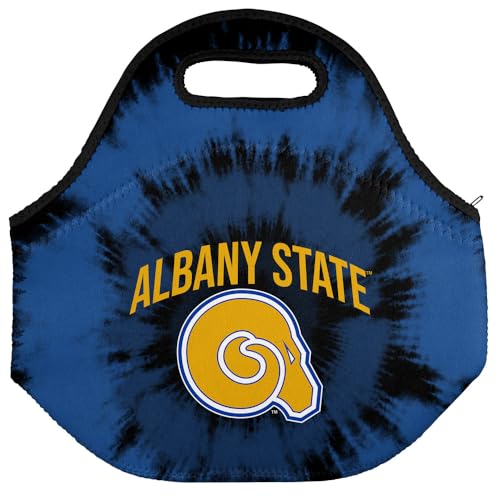 Campus Lab Albany State University Tie-Dye Soft Neoprene Lunch Bag, School - color: Albany State University Golden Rams