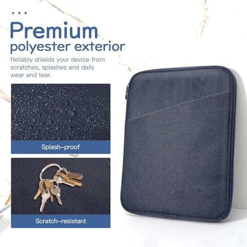 Dadanism 9-11 Inch Tablet Sleeve Bag Carrying Case, Indigo | Fits iPad (A16) 11th Gen 11", iPad 10th Gen 10.9" Air 5/4, iPad Air M4/Pro 11", iPad 9/8/7th 10.2", Galaxy Tab A11+ Plus 11" - color: Indigo, size: 9-11 inch