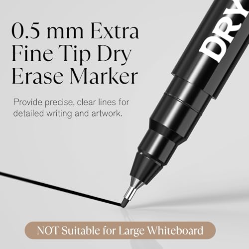 MaxGear Acrylic Paint Pens Glitter Markers Pen Set 12 Pack & Dry Erase Markers Ultra Fine Tip with Eraser 8 Pack