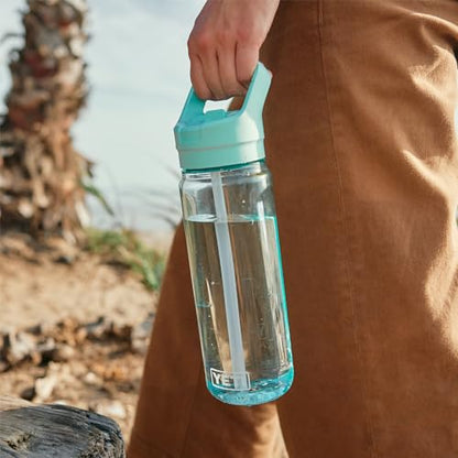 YETI Yonder 750 ml/25 oz Water Bottle with Yonder Straw Cap, King Crab - color: Orange, size: 25 Ounces