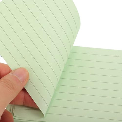 Cabilock Multi-purpose Blank Note Cards with Binder Ring Lined Index Cards Flash Cards Blank for English Learning and Memory Improvement