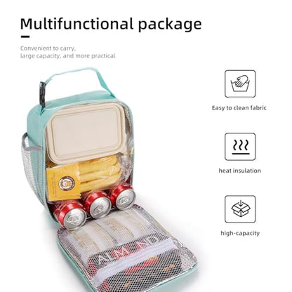 Lovoeo Lunch box Lunch bag for men women Insulated Lunchbox Lunch bags for Work Picnic Travel (baby blue) - color: Baby Blue