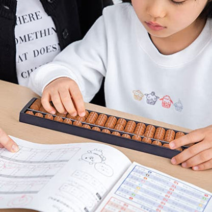 Yellow Mountain Imports Digit Standard Abacus 10.5 Inches - Professional 17 Column Soroban Calculator (Functional and Educational Learning Tool) - size: 10.5 inch