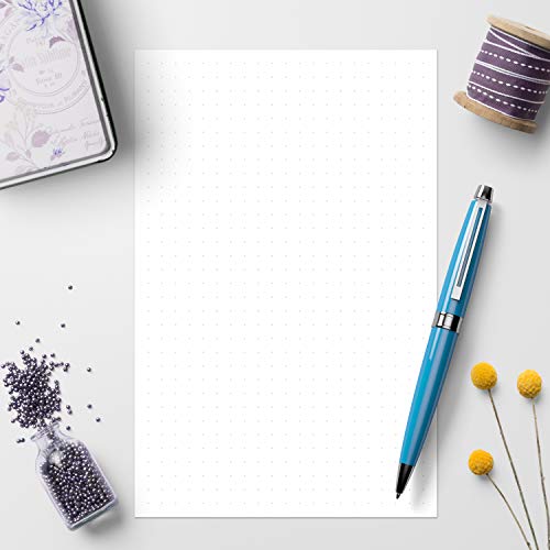 321Done Dot Grid Notepad & Memo Writing Pads - 50 Tear-Off Sheets, 5.5x8.5 Notepads, 1/4 Dots Note Pads, Note Paper, Scratch Pad, White 70 lb Paper, Chipboard Backing, Made in USA - color: Dots - 0.25" Large Grids, size: Half Size (5.5" x 8.5")