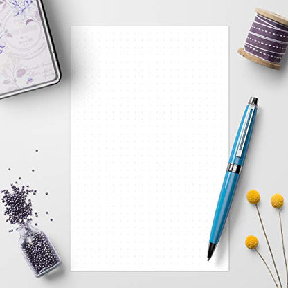 321Done Dot Grid Notepad & Memo Writing Pads - 50 Tear-Off Sheets, 5.5x8.5 Notepads, 1/4 Dots Note Pads, Note Paper, Scratch Pad, White 70 lb Paper, Chipboard Backing, Made in USA - color: Dots - 0.25" Large Grids, size: Half Size (5.5" x 8.5")