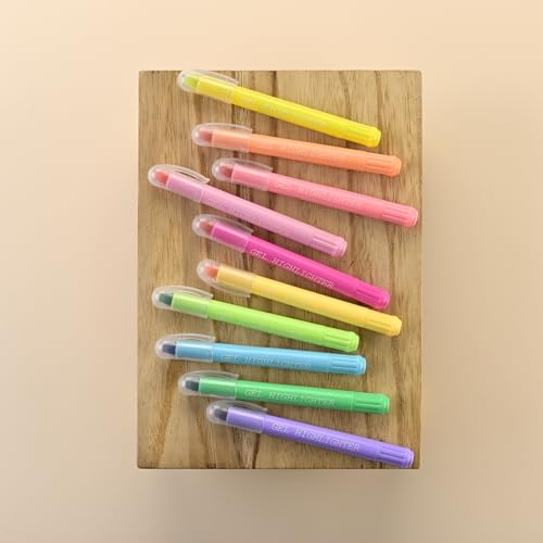 konket- Bible Highlighters No Bleed, Gel Highlighters, Bible Markers for Nurse Study Journaling Supplies Pack of 10