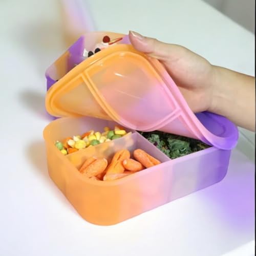 Kids Lunch Box Set with Water Bottle & Spoon – Portable Food Storage Container with Leak-Proof Lid and Shoulder Strap – BPA-Free, Durable & Lightweight for School, Travel, and Picnics
