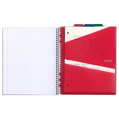 Five Star 2-Pocket Dividers, Tabbed, Colors Will Vary, 3 Pack (81210) - style: Two-Pocket
