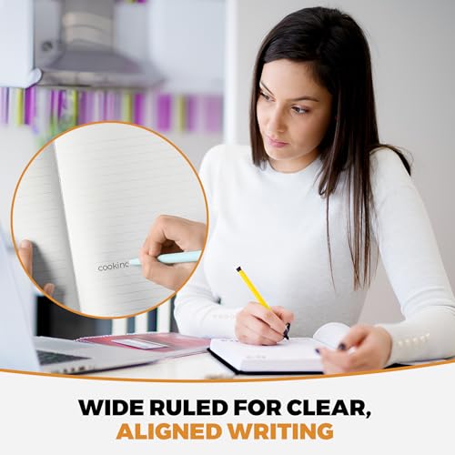Bilinny Composition Notebook, Wide Ruled - 9.75" X 7.5" - Hardcover Marble Notebooks for School - 2 Pack (100 Sheets In Each)