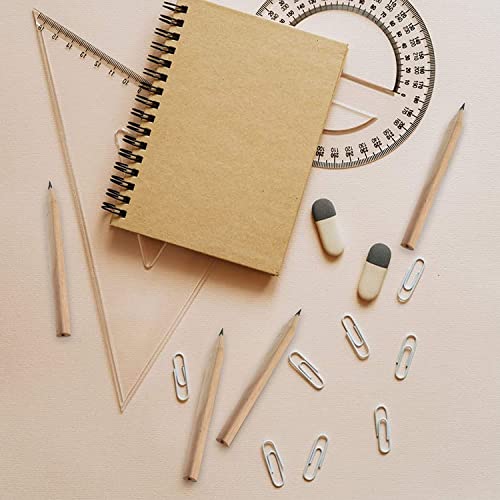 LUTER 24pcs Short Triangular Pencils Mini Wood Pencils Round Pencils Short Wood Pencils Bulk for Preschoolers Toddlers Kindergarten School Home