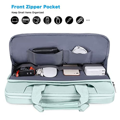 MOSISO 360 Protective Laptop Bag 15.6 inch, 15-16 inch Computer Bag Compatible with MacBook Air 15 inch/Pro 16 inch, HP,Dell,Lenovo,Asus,Notebook, Laptop Carrying Case with Strap&Handle, Mint Green - color: Mint Green, size: 16 inch