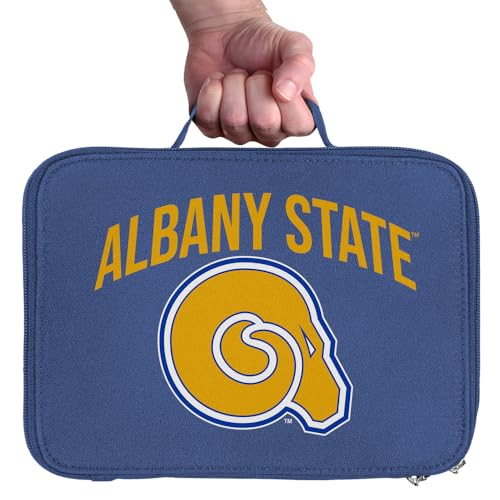 Campus Lab Albany State University Primary Logo Insulated Soft Sided Lunch Box - Reusable Lunch Bag For School Office Work, BPA Free, Royal - color: Albany State University